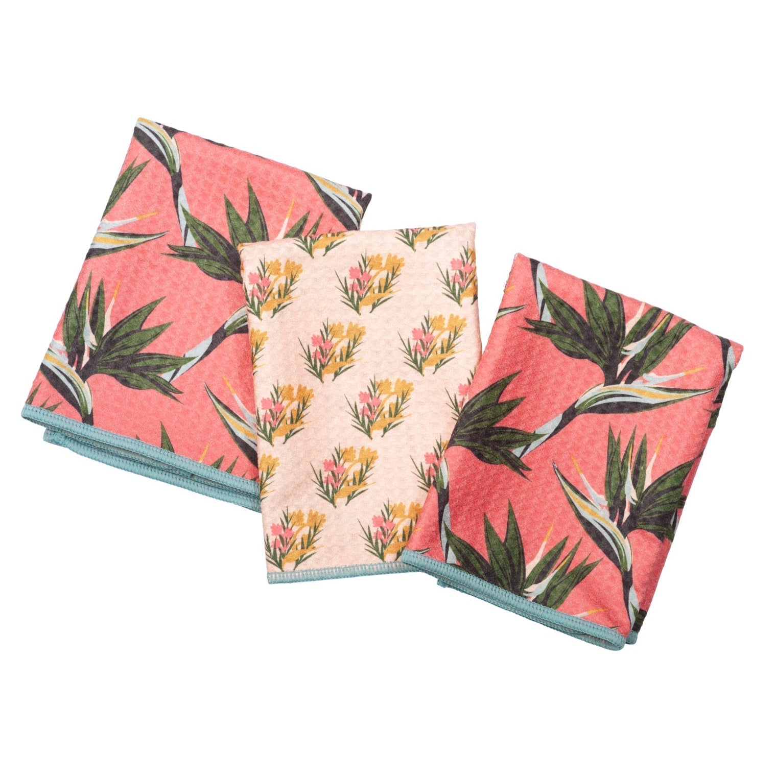 Mighty Mini Towel (Set of 3) Reversible - Janine Lecour Bird of Paradise - Once Again Home Co.