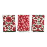 Mighty Mini Towel (Set of 3) Reversible - Jen Owens Holiday Daisy - Once Again Home Co.