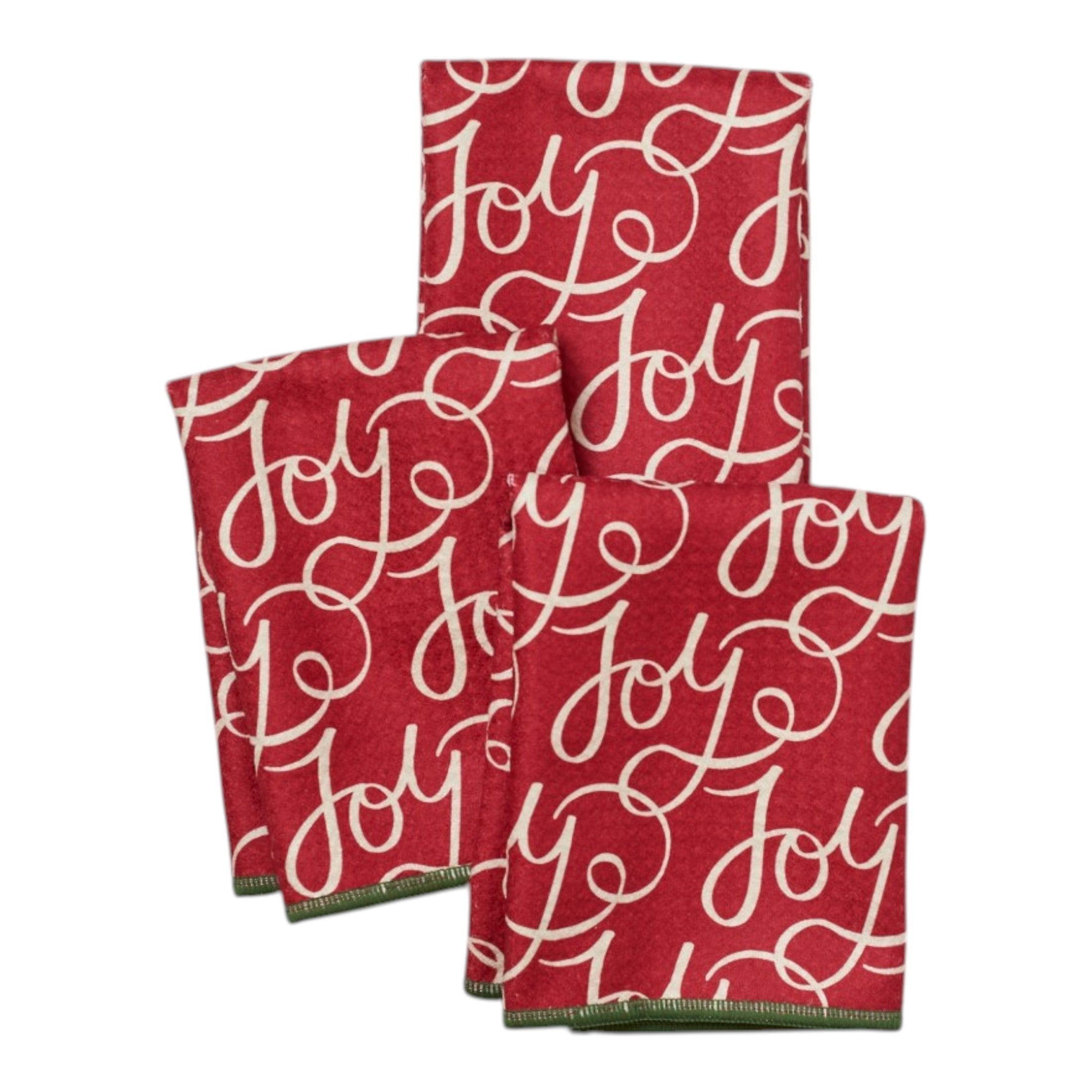 Mighty Mini Towel (Set of 3) Reversible - Jen Owens Holiday Daisy - Once Again Home Co.