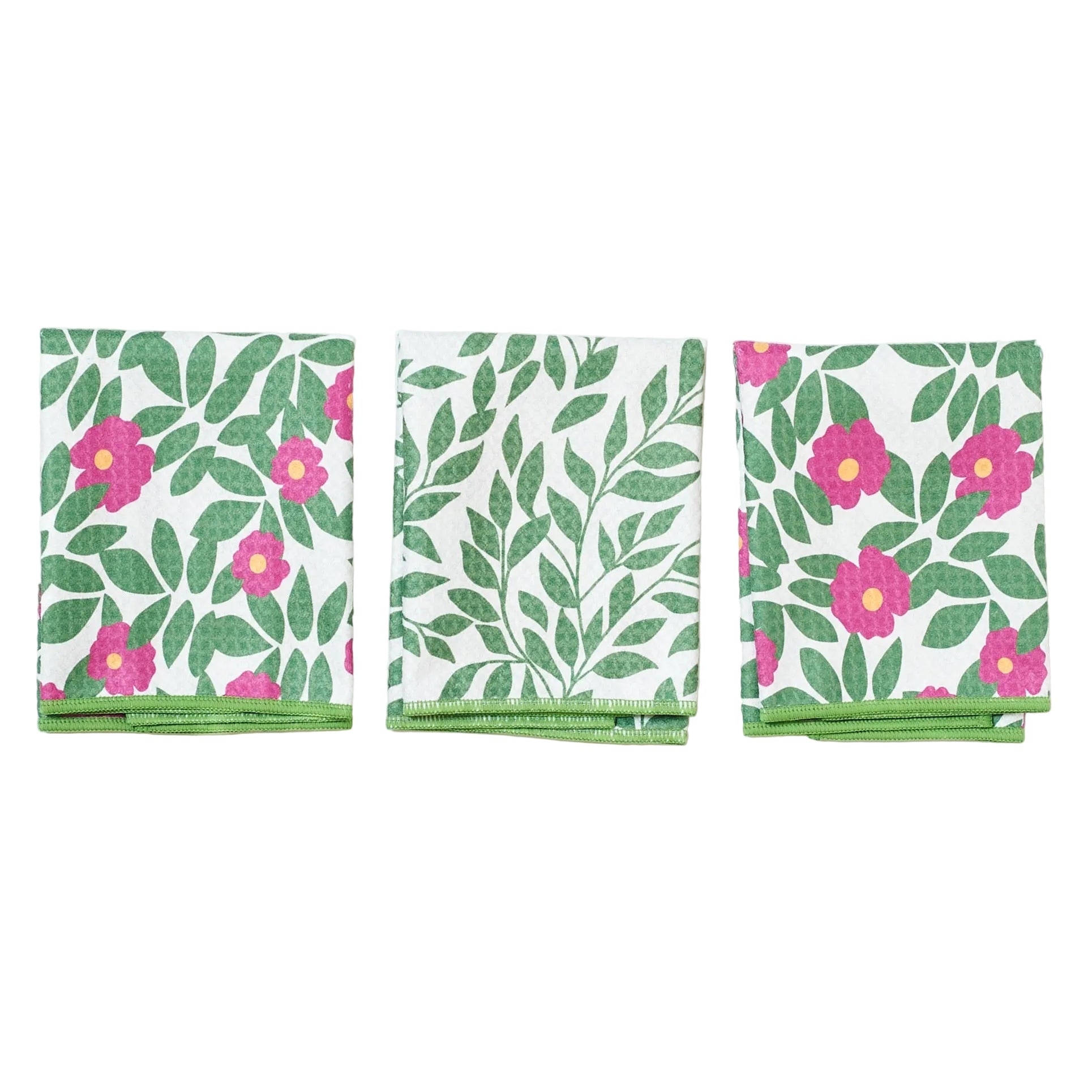 Mighty Mini Towel (Set of 3) Reversible - Kate Nelligan Beach Roses - Once Again Home Co.