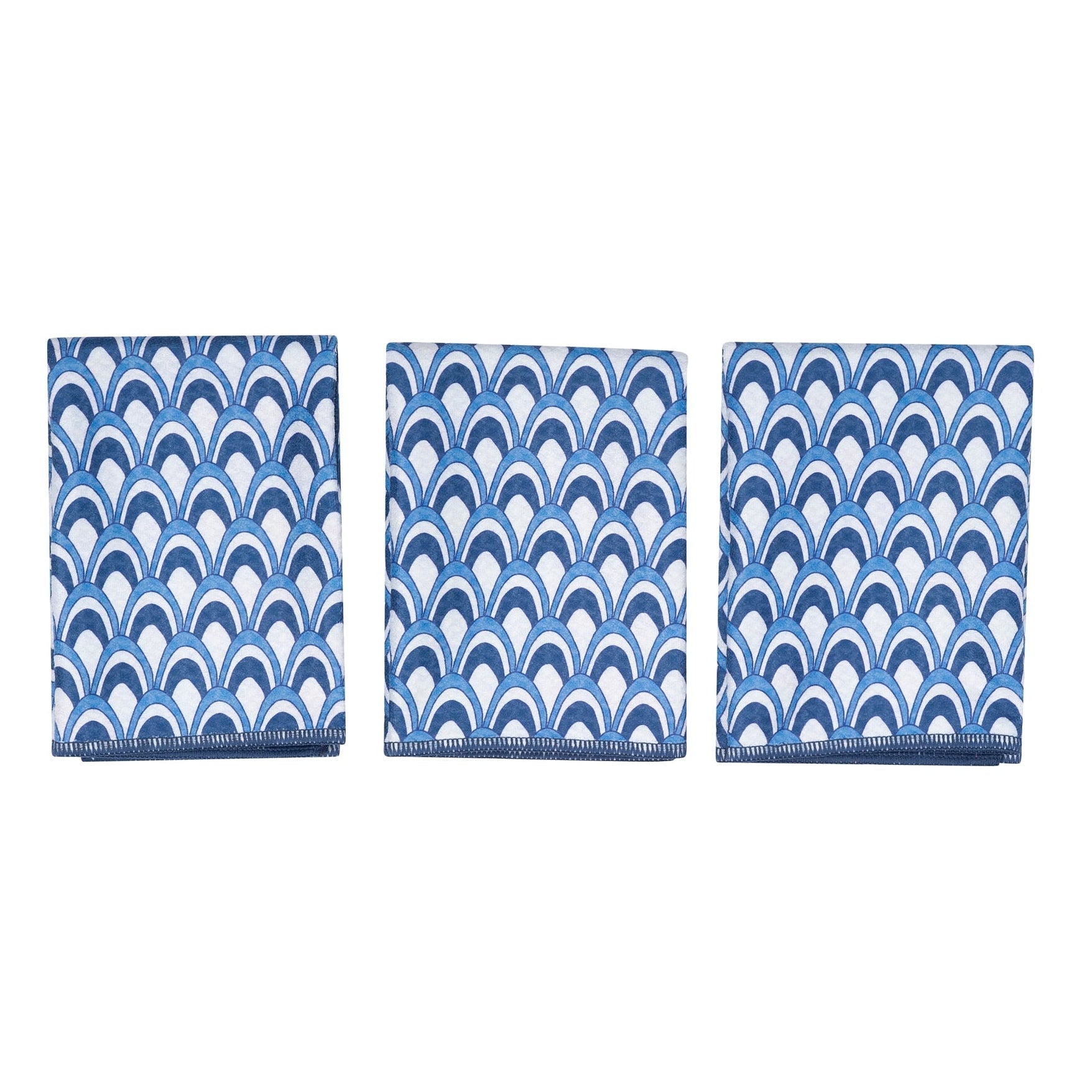 Mighty Mini Towel (Set of 3) Reversible - Kate Nelligan Fish - Once Again Home Co.