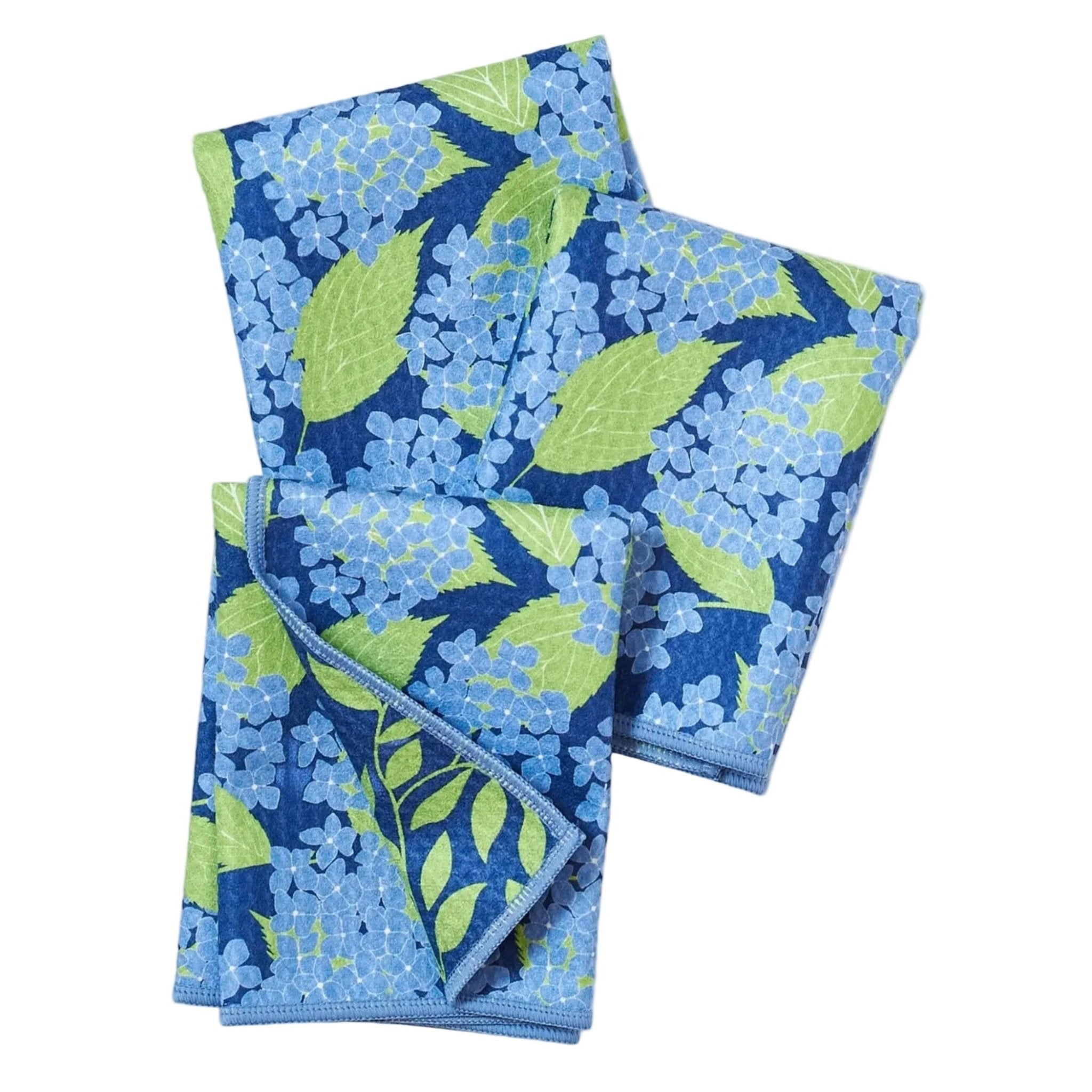 Mighty Mini Towel (Set of 3) Reversible - Kate Nelligan Hydrangea Garden - Once Again Home Co.