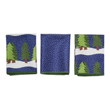 Mighty Mini Towel (Set of 3) Reversible - Kate Nelligan Midnight Snow - Once Again Home Co.