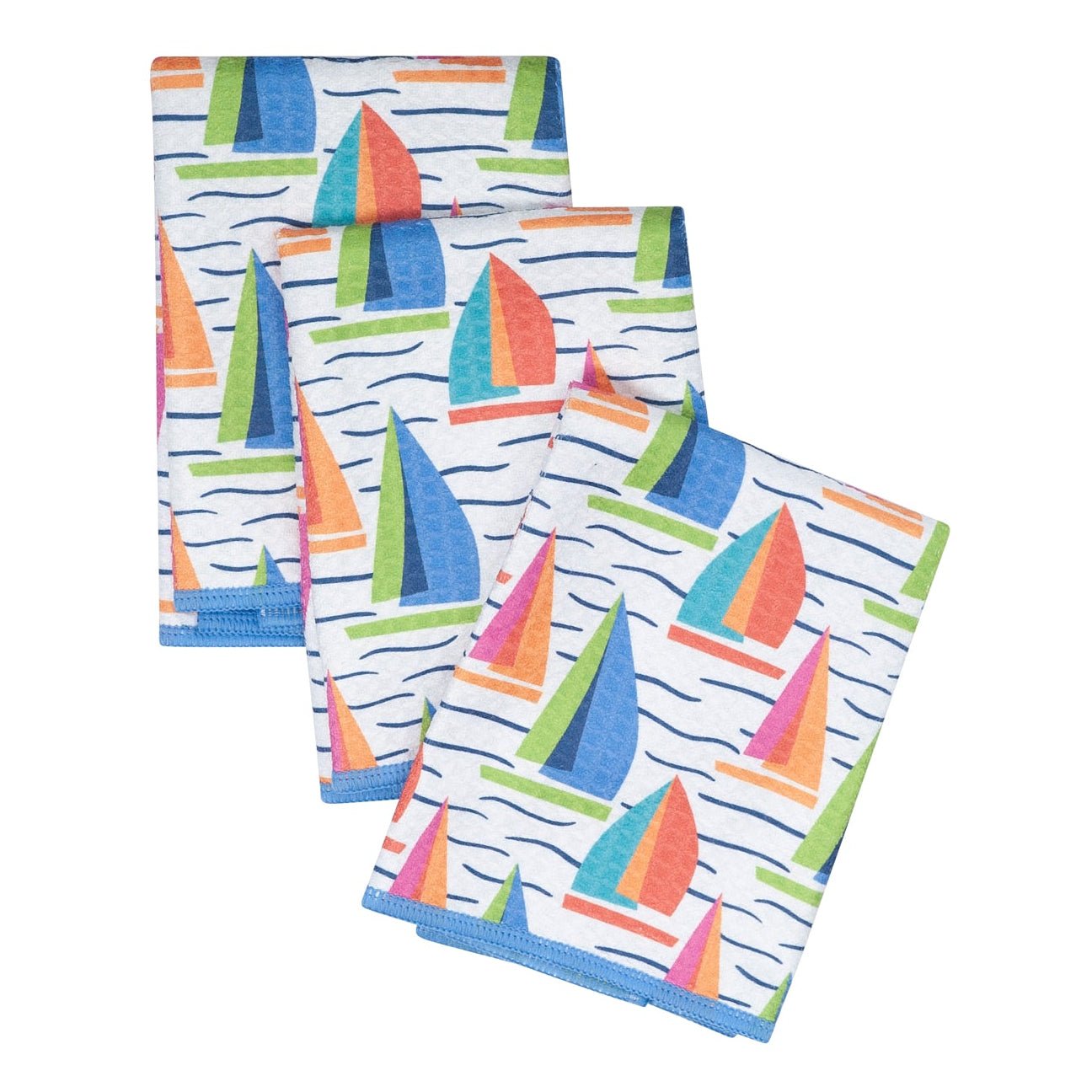 Mighty Mini Towel (Set of 3) Reversible - Kate Nelligan Sail - Once Again Home Co.