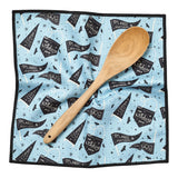 Mighty Mini Towel (Set of 3) Reversible - Mable Tan Halloween Flags - Once Again Home Co.