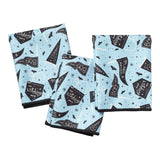 Mighty Mini Towel (Set of 3) Reversible - Mable Tan Halloween Flags - Once Again Home Co.