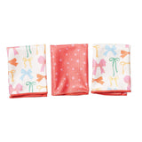Mighty Mini Towel (Set of 3) Reversible - Mable Tan Ribbons - Once Again Home Co.