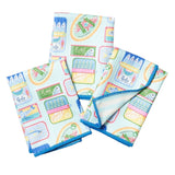 Mighty Mini Towel (Set of 3) Reversible - Mable Tan Sardines - Once Again Home Co.