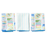 Mighty Mini Towel (Set of 3) Reversible - Mable Tan Sardines - Once Again Home Co.