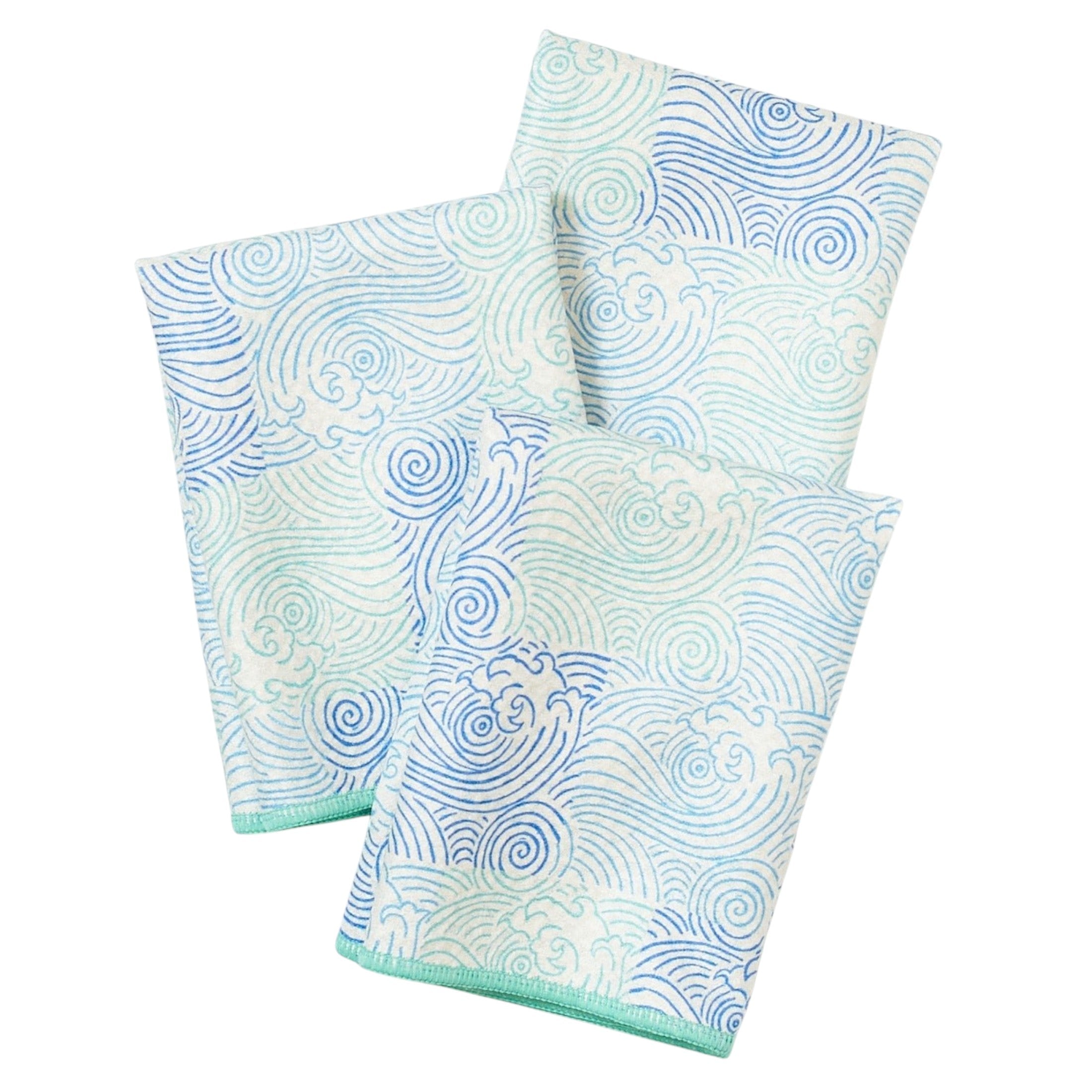 Mighty Mini Towel (Set of 3) Reversible - Marie Le Moal Plumeria - Once Again Home Co.
