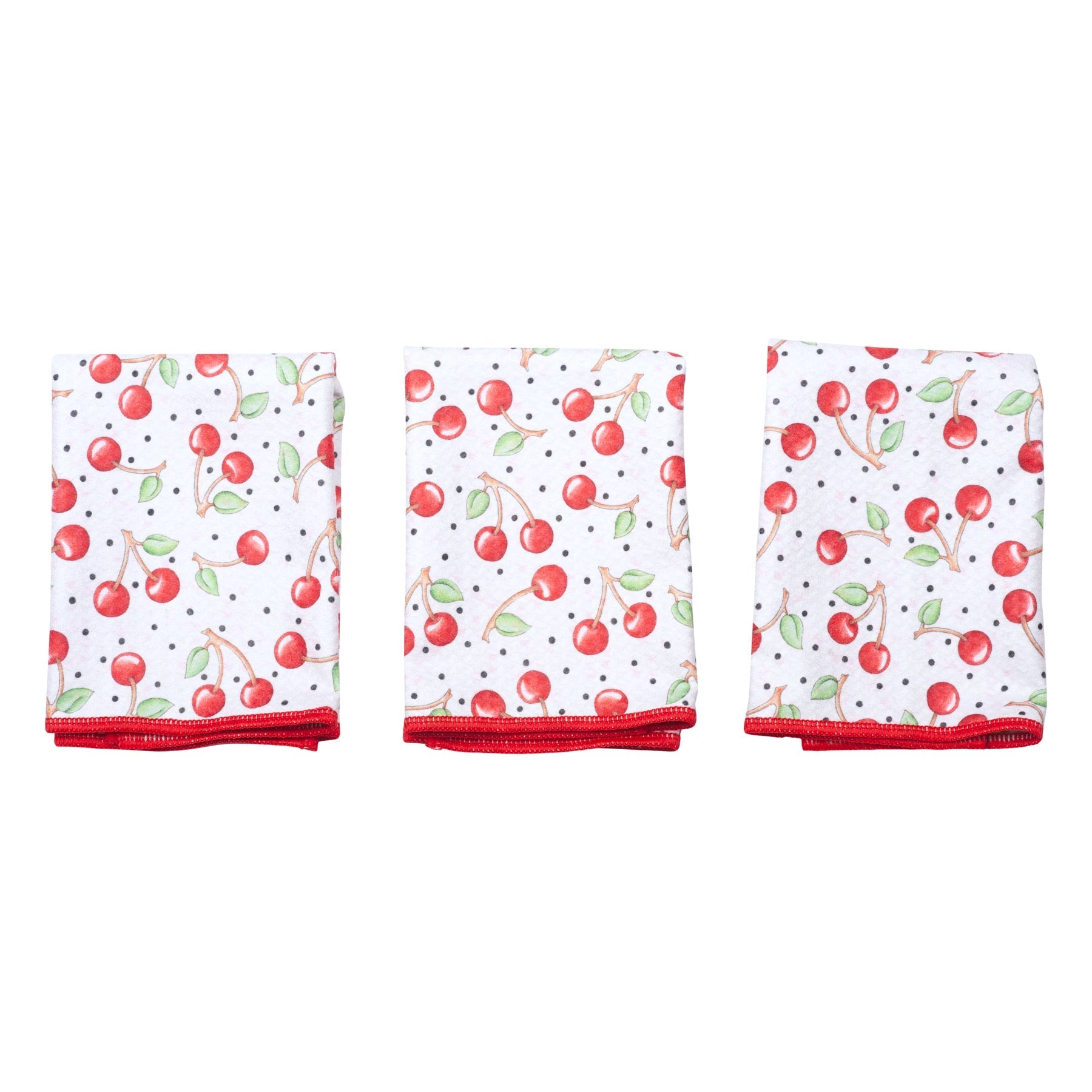 Mighty Mini Towel (Set of 3) Reversible - Mary Engelbreit Cherry Harvest - Once Again Home Co.