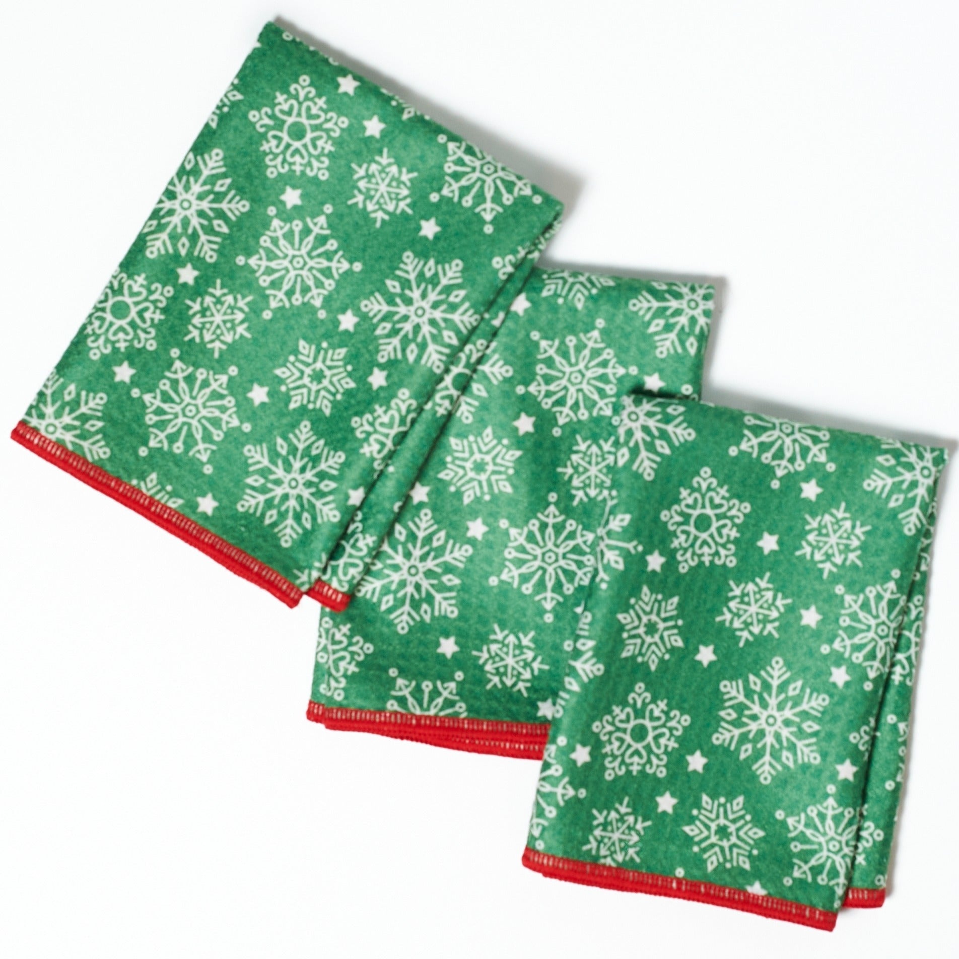 Mighty Mini Towel (Set of 3) Reversible - Mary Engelbreit Santa Gnome - Once Again Home Co.