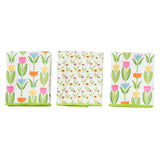 Mighty Mini Towel (Set of 3) Reversible - Mary Engelbreit Tulips - Once Again Home Co.