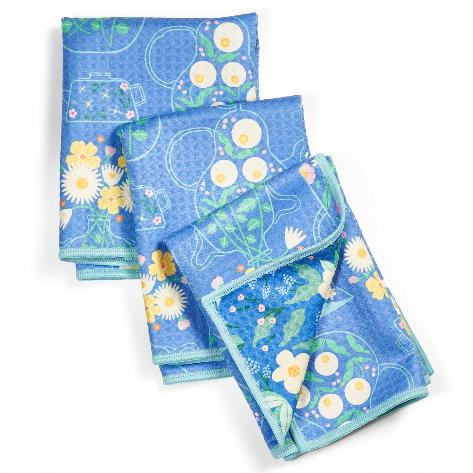 Mighty Mini Towel (Set of 3) Reversible - MT Flower Teapot - Once Again Home Co.
