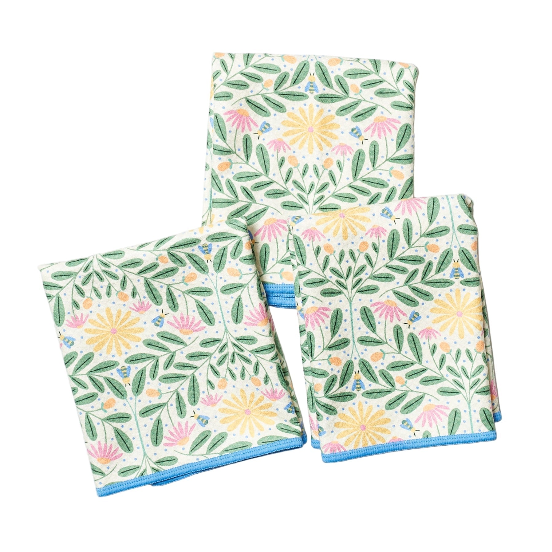 Mighty Mini Towel (Set of 3) Reversible - Rebecca Jane Woolbright All a Buzz - Once Again Home Co.