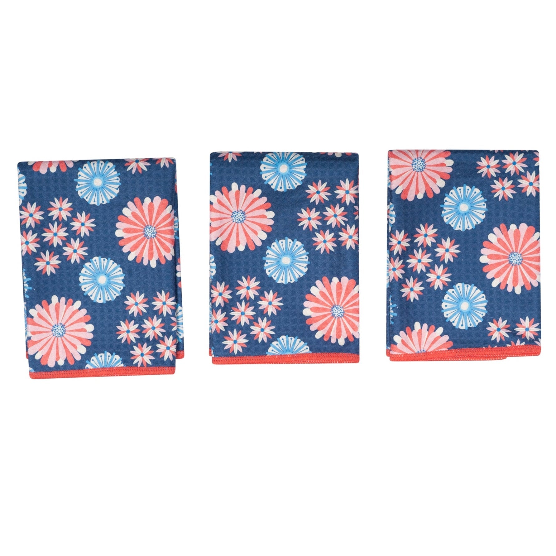 Mighty Mini Towel (Set of 3) Reversible - Rebecca Jane Woolbright Burst - Once Again Home Co.