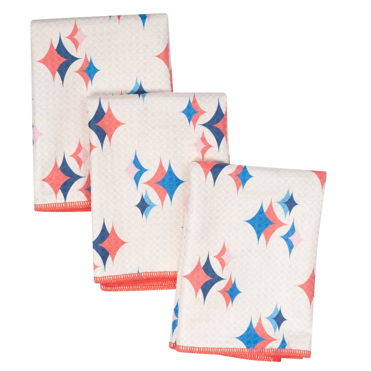 Mighty Mini Towel (Set of 3) Reversible - Rebecca Jane Woolbright Burst - Once Again Home Co.