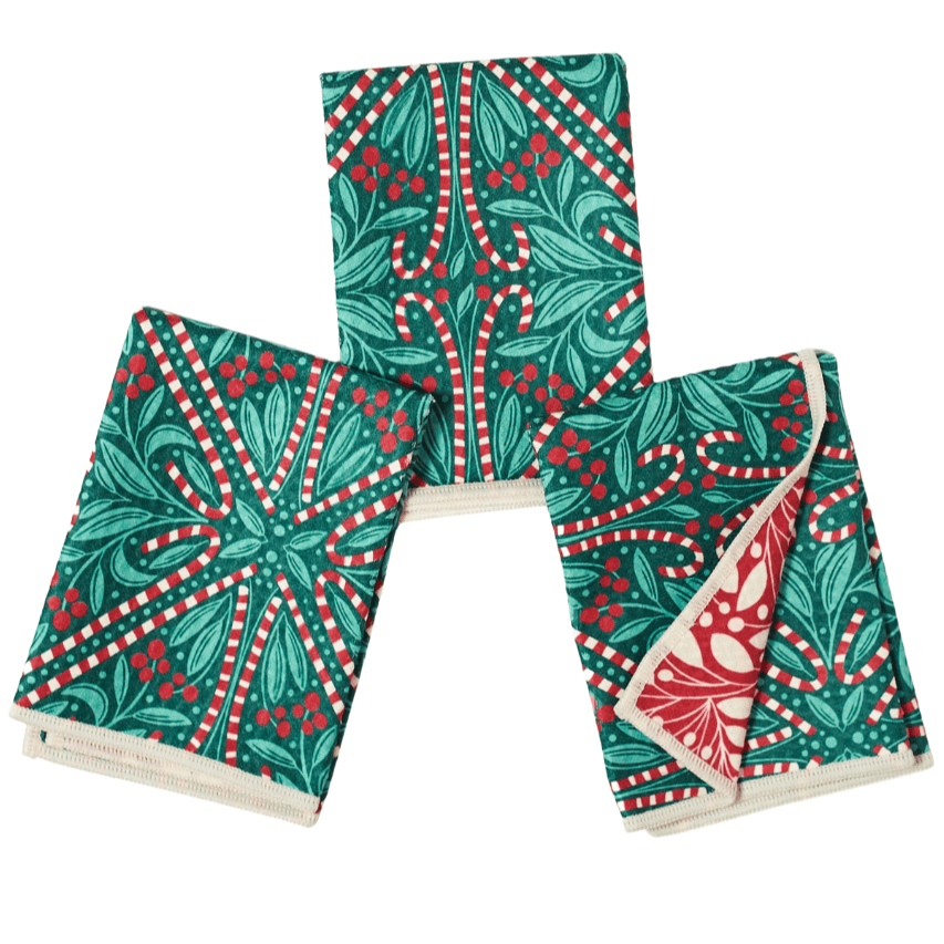 Mighty Mini Towel (Set of 3) Reversible - Rebecca Jane Woolbright Candy Maze - Once Again Home Co.