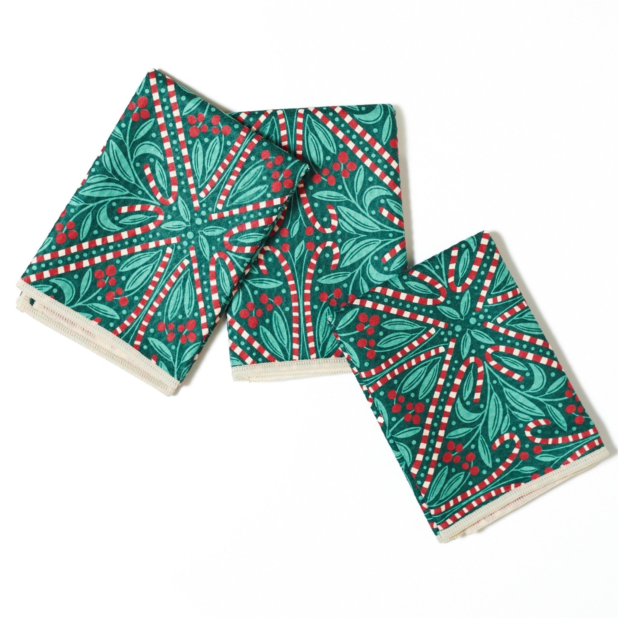 Mighty Mini Towel (Set of 3) Reversible - Rebecca Jane Woolbright Candy Maze - Once Again Home Co.