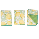 Mighty Mini Towel (Set of 3) Reversible - Rebecca Jane Woolbright Lemon Sparkle - Once Again Home Co.