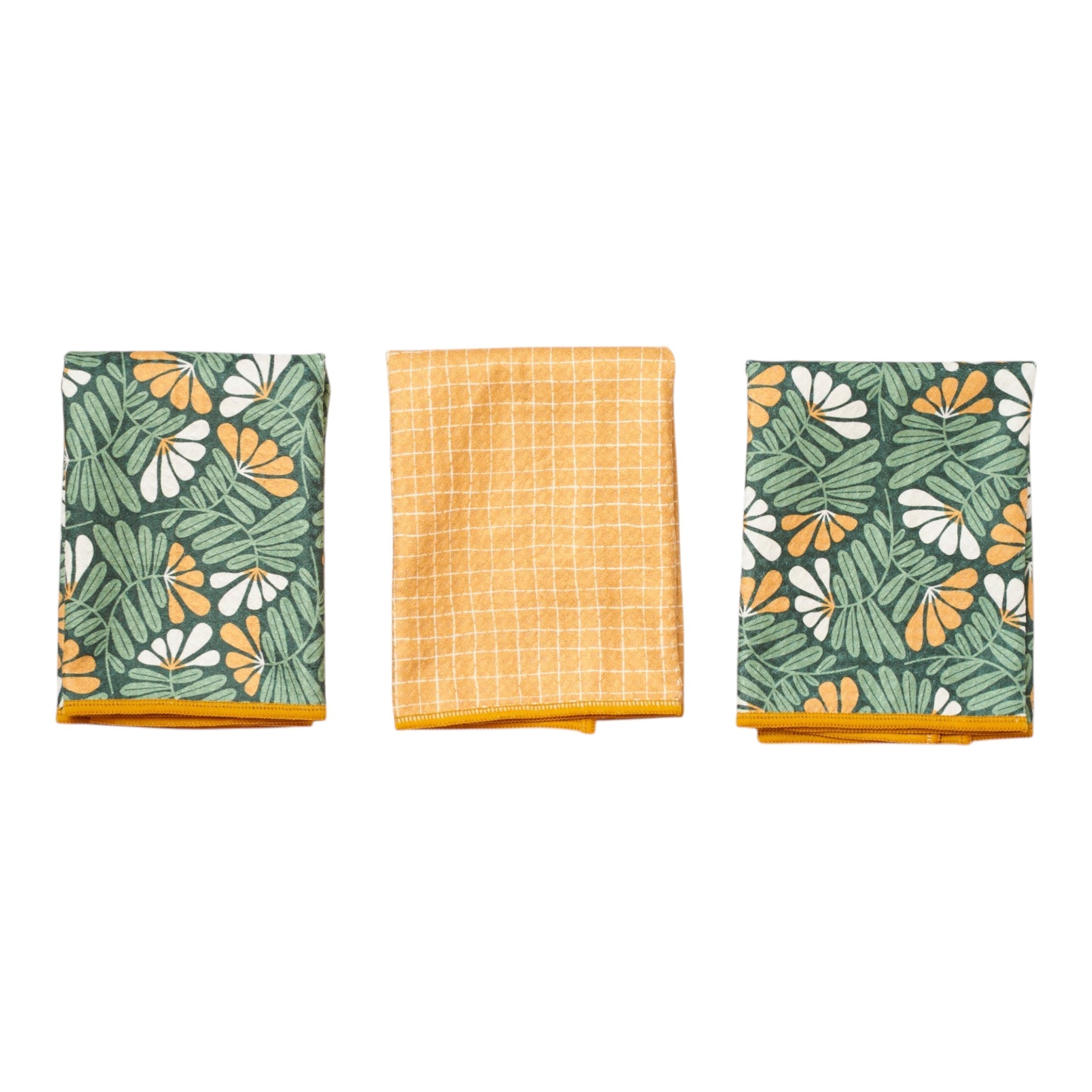 Mighty Mini Towel (Set of 3) Reversible - Rebecca Woolbright Fall Flower - Once Again Home Co.