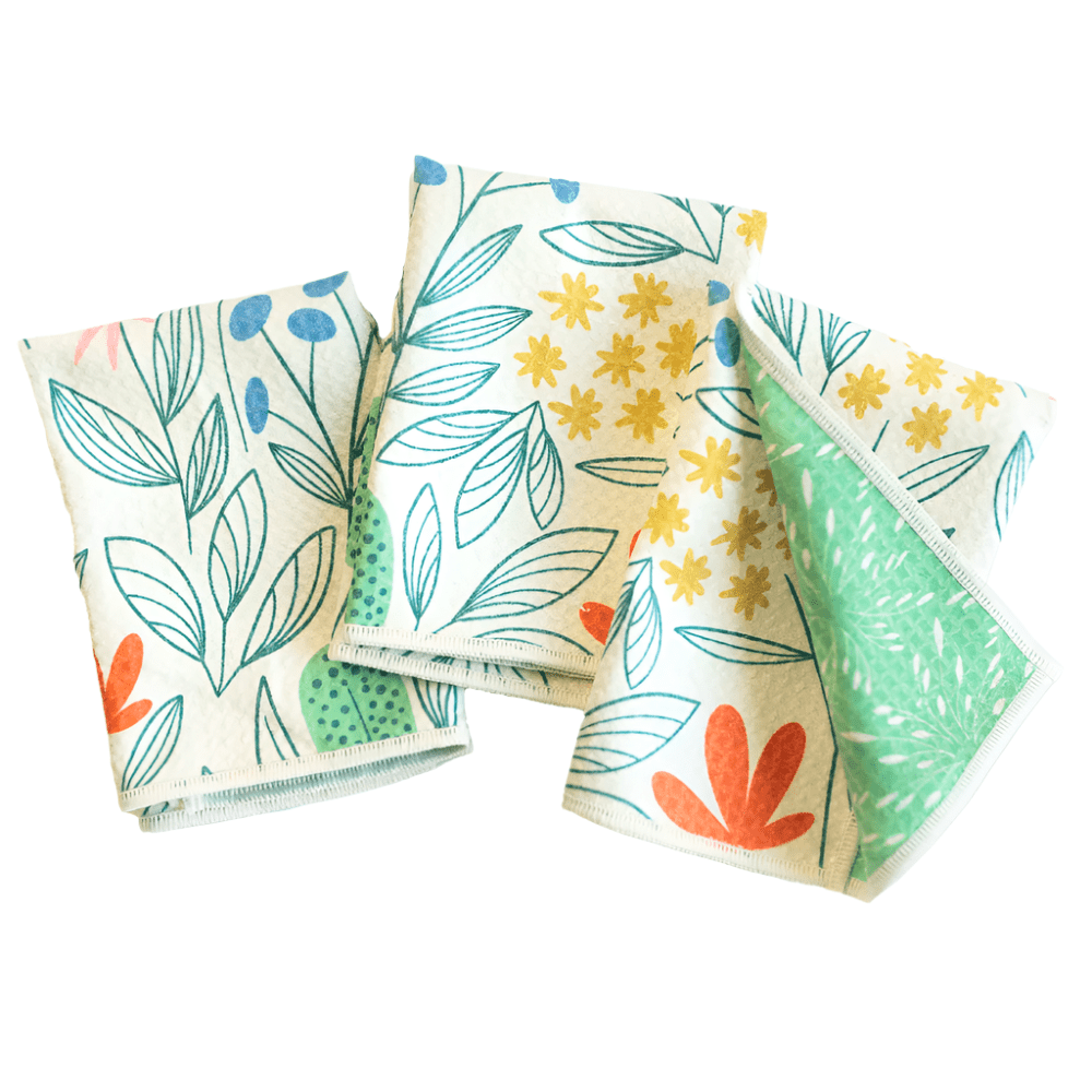 Mighty Mini Towel (Set of 3) Reversible - RJW New Bloom - Once Again Home Co.