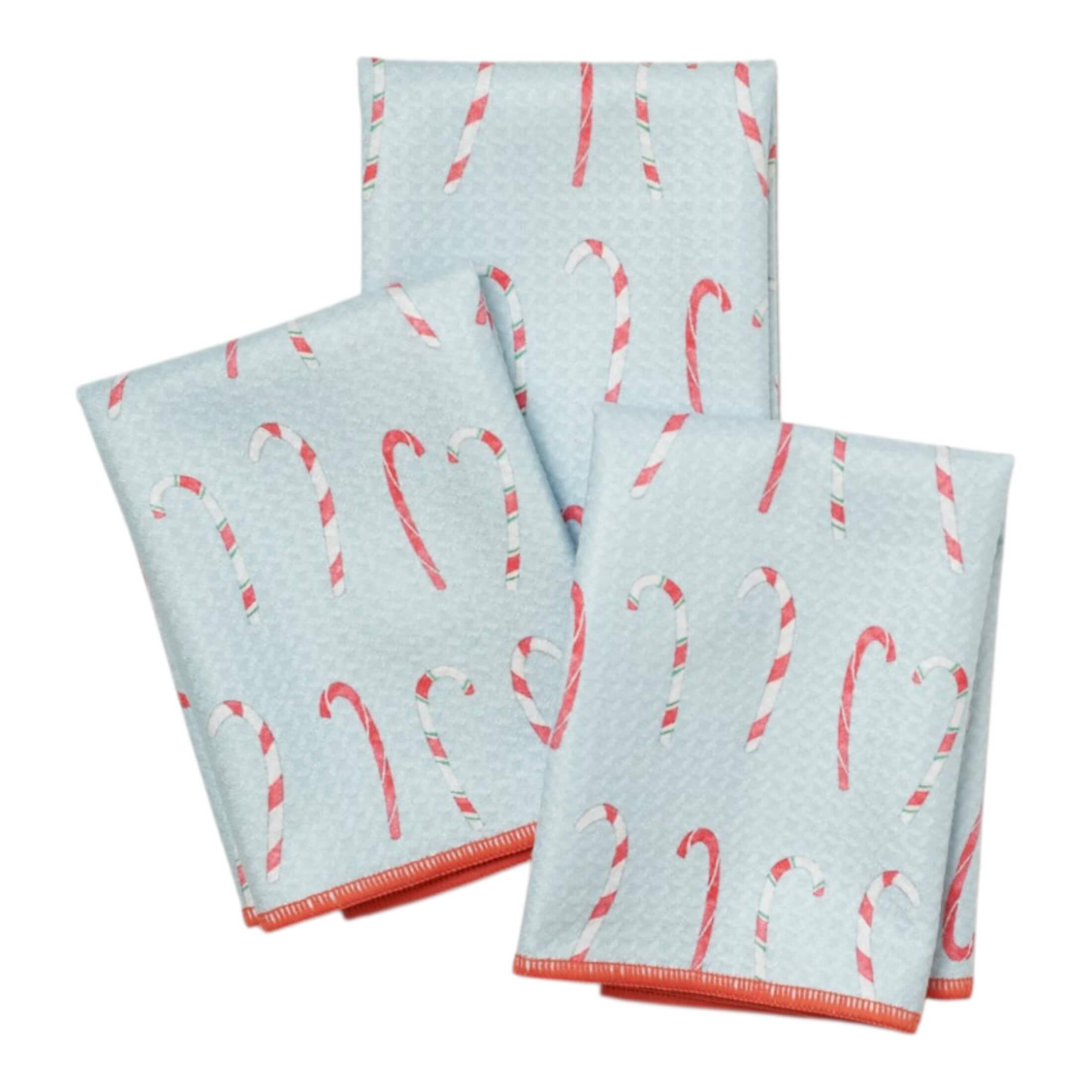 Mighty Mini Towel (Set of 3) Reversible - Sara Fitz Happy Snowman - Once Again Home Co.