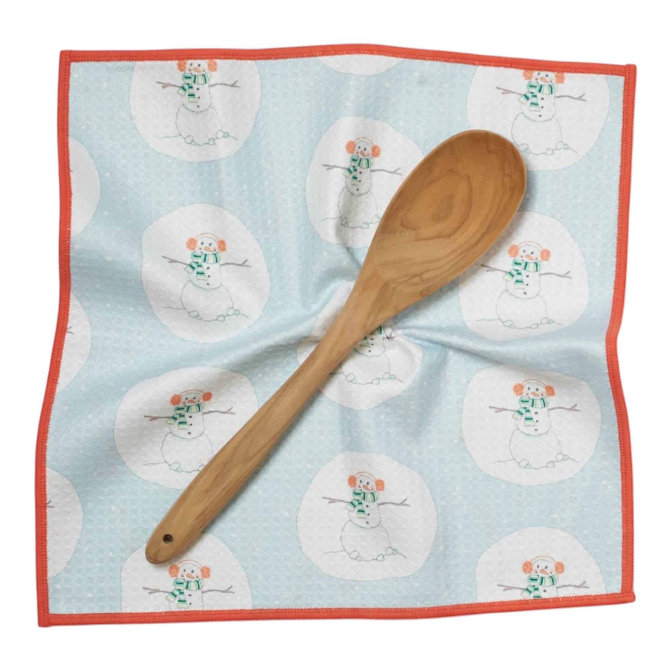 Mighty Mini Towel (Set of 3) Reversible - Sara Fitz Happy Snowman - Once Again Home Co.