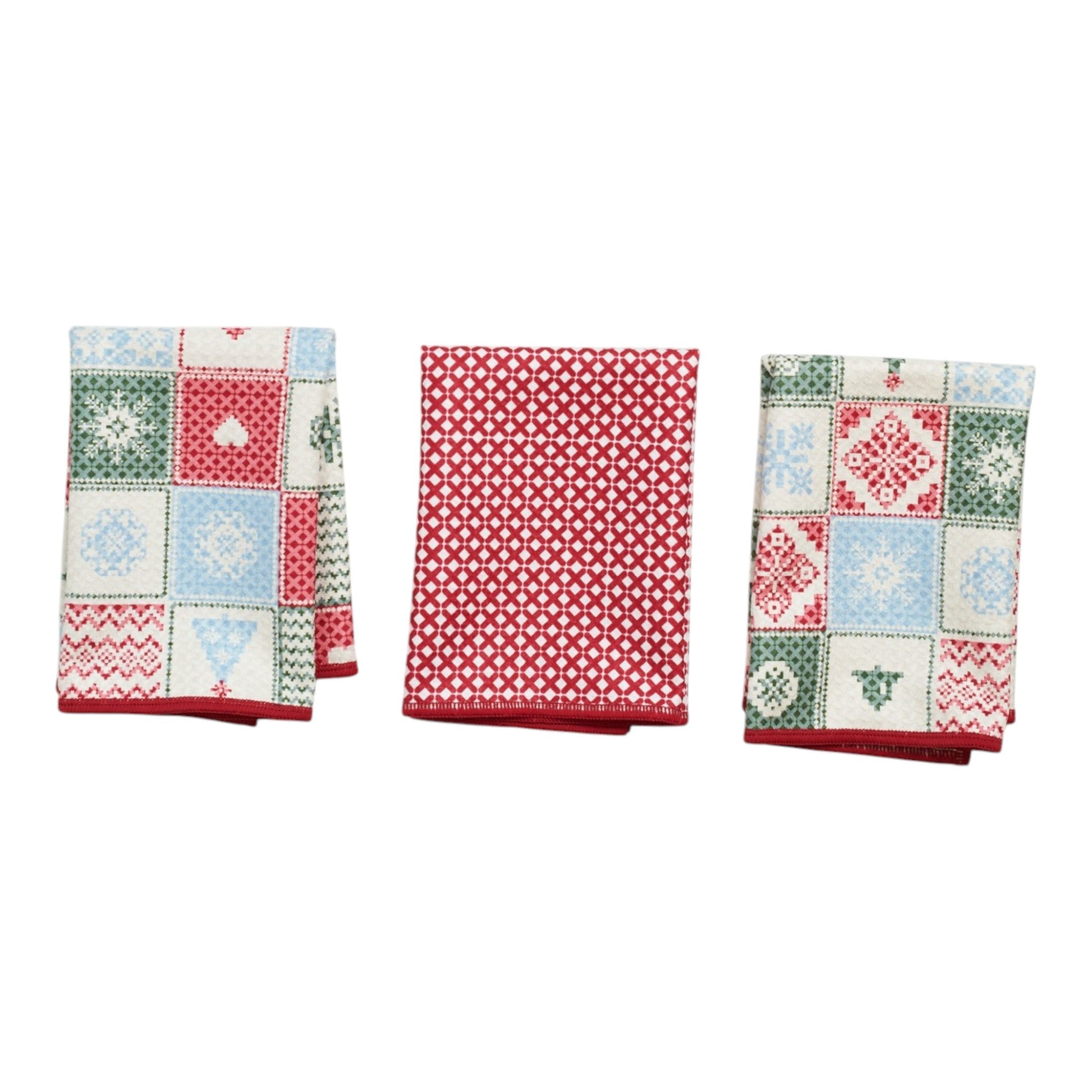 Mighty Mini Towel (Set of 3) Reversible - Signature Arctic Cross Stitch - Once Again Home Co.