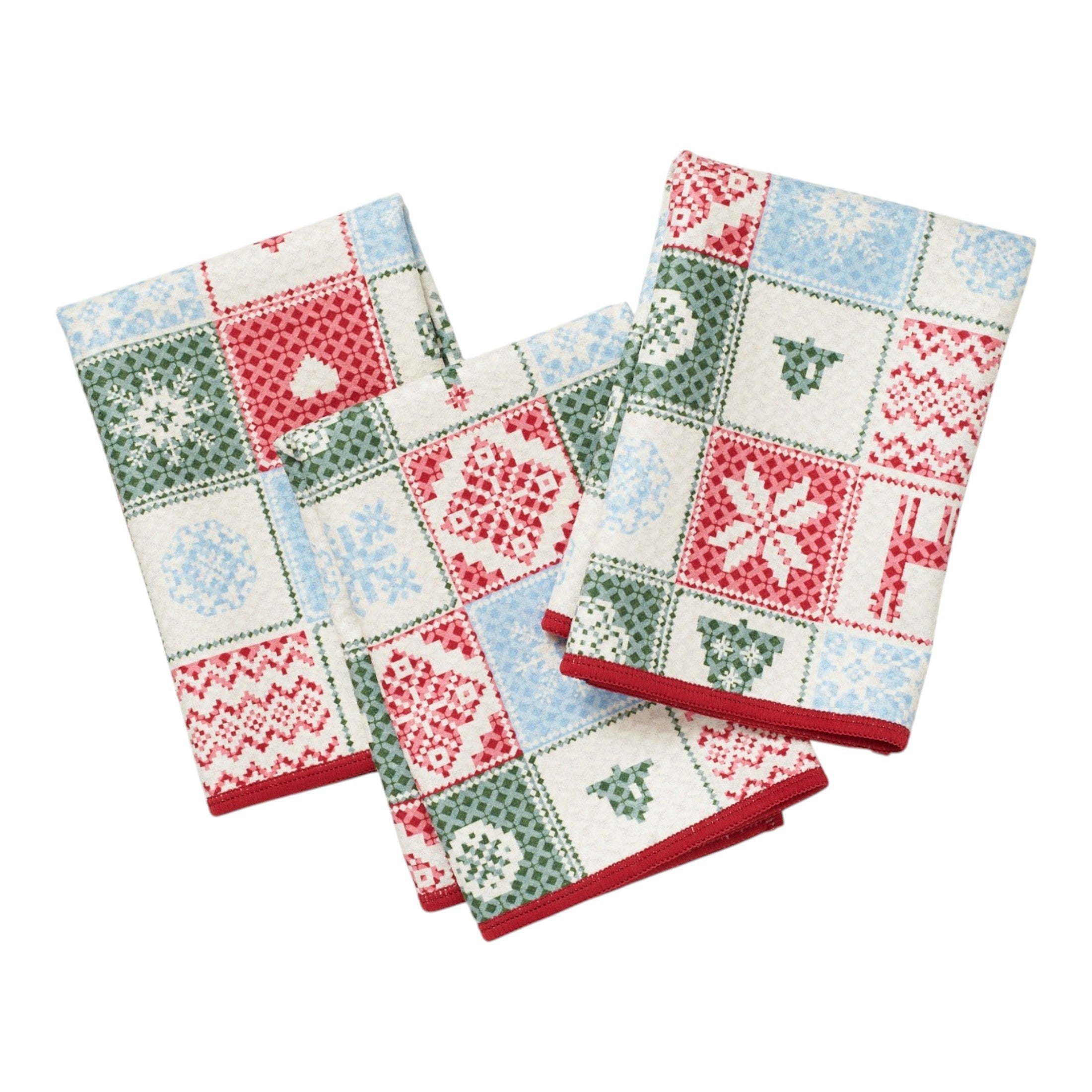 Mighty Mini Towel (Set of 3) Reversible - Signature Arctic Cross Stitch - Once Again Home Co.