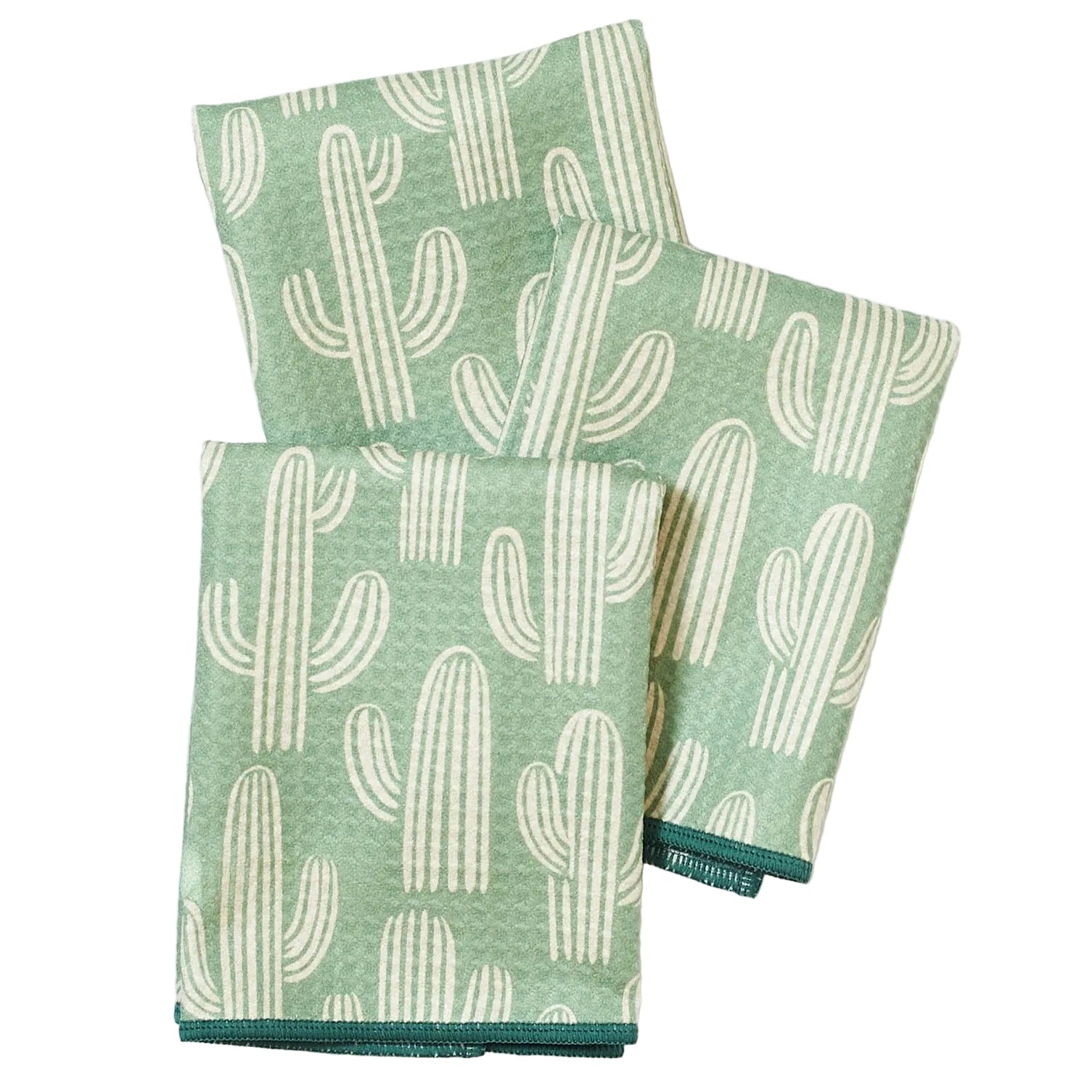 Mighty Mini Towel (Set of 3) Reversible - Signature Collection Cacti - Once Again Home Co.