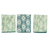 Mighty Mini Towel (Set of 3) Reversible - Signature Collection Cacti - Once Again Home Co.