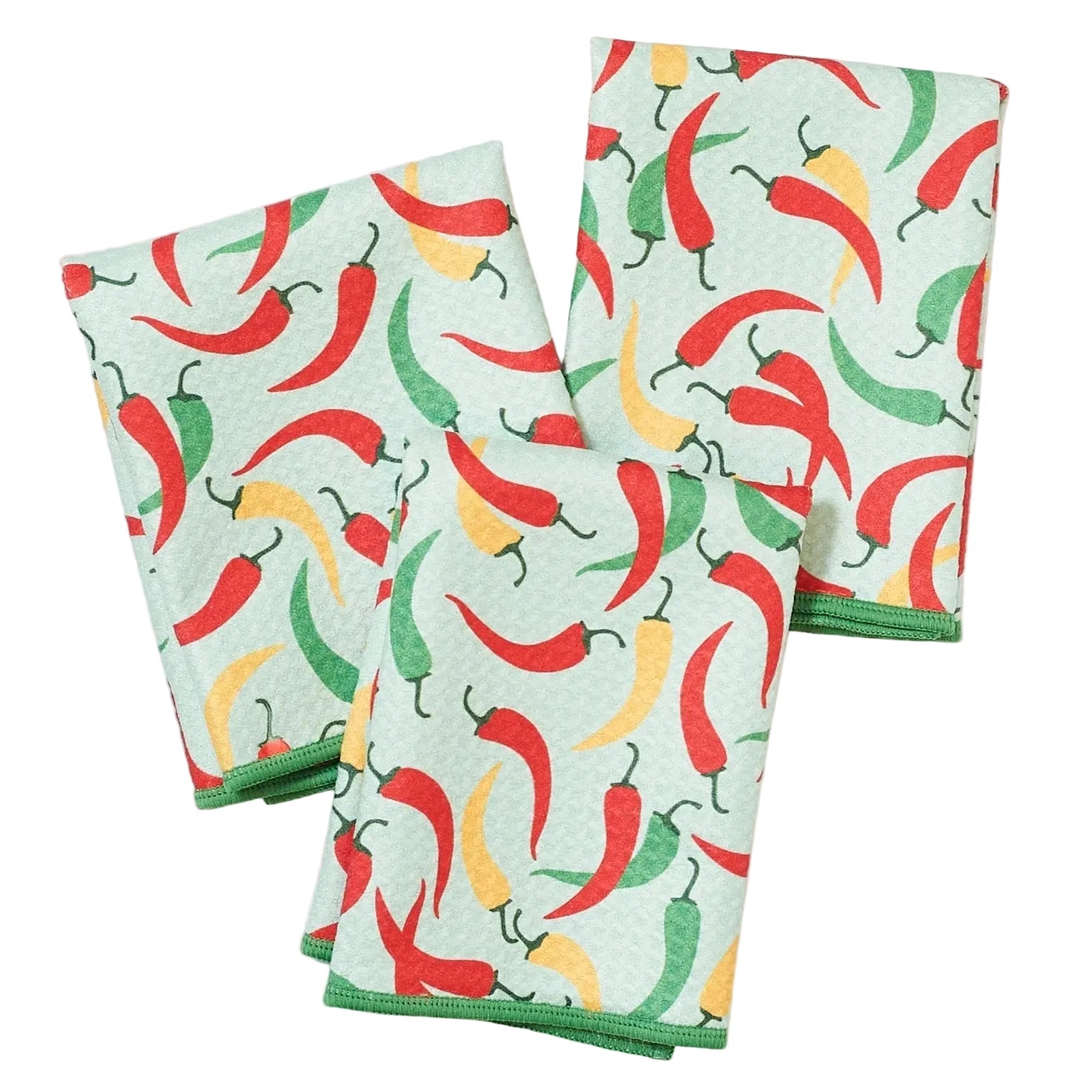 Mighty Mini Towel (Set of 3) Reversible - Signature Collection Chili Peppers - Once Again Home Co.