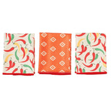Mighty Mini Towel (Set of 3) Reversible - Signature Collection Chili Peppers - Once Again Home Co.