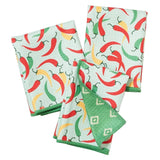 Mighty Mini Towel (Set of 3) Reversible - Signature Collection Chili Peppers - Once Again Home Co.