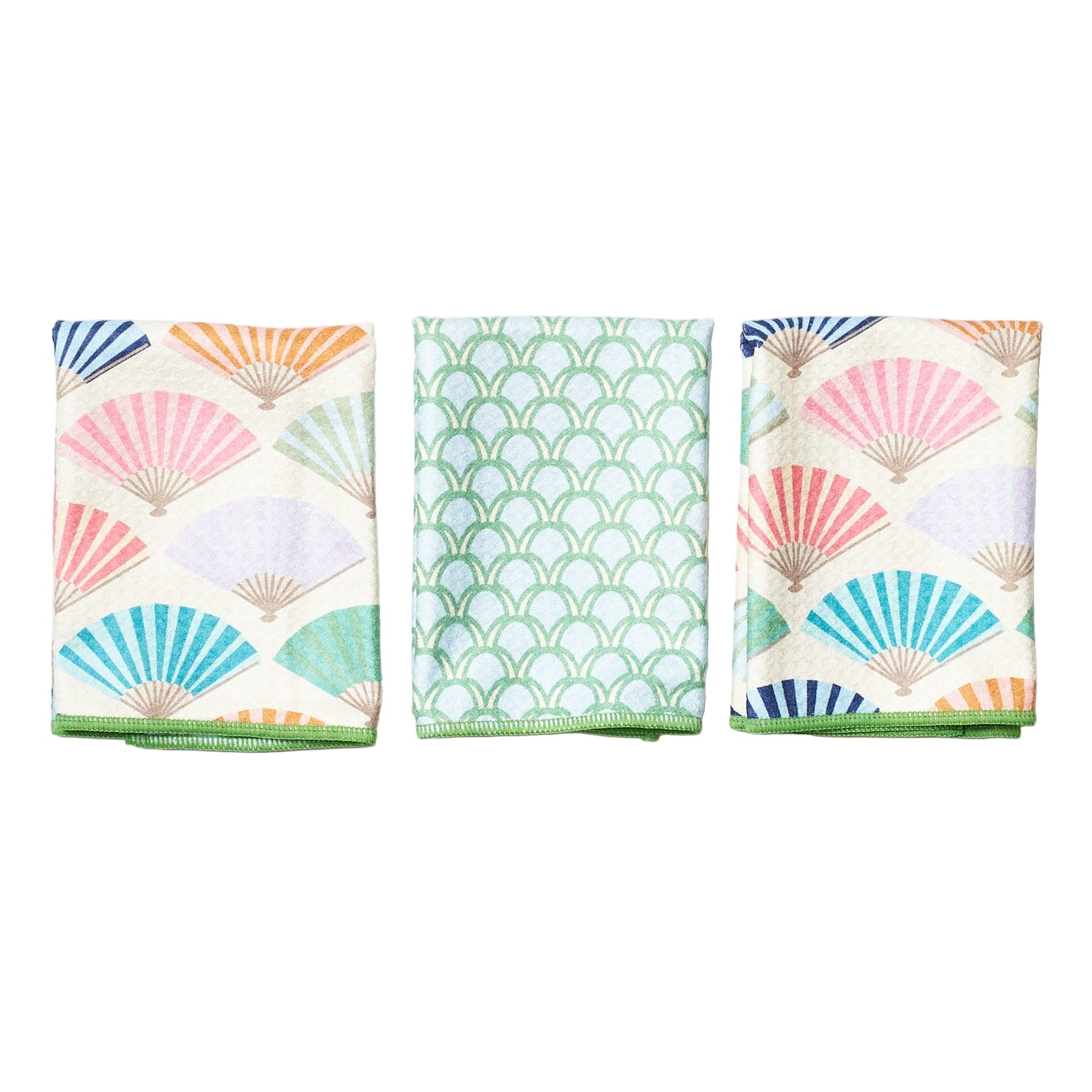Mighty Mini Towel (Set of 3) Reversible - Signature Collection Paper Fans - Once Again Home Co.
