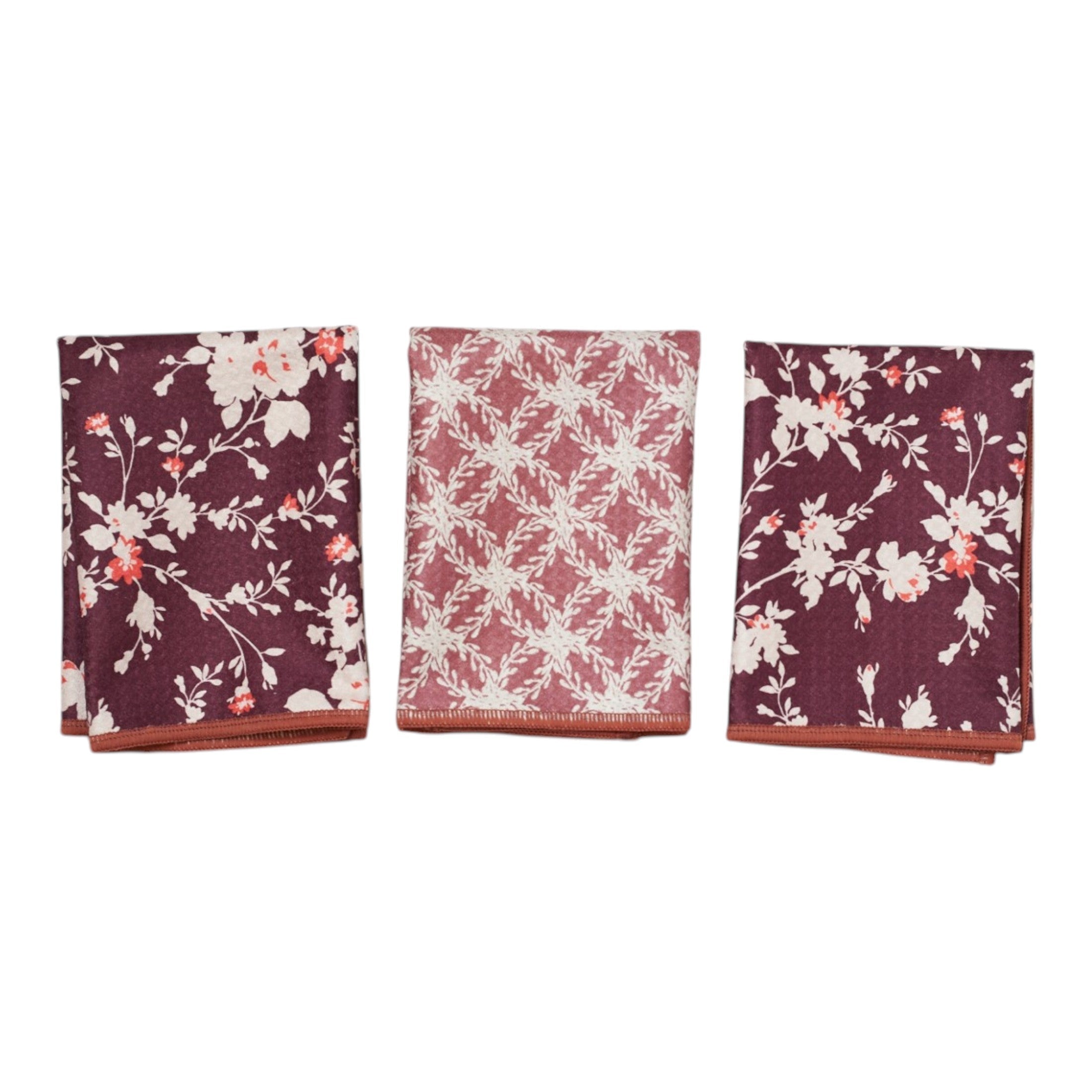 Mighty Mini Towel (Set of 3) Reversible - Signature Collection Pressed Petals - Once Again Home Co.