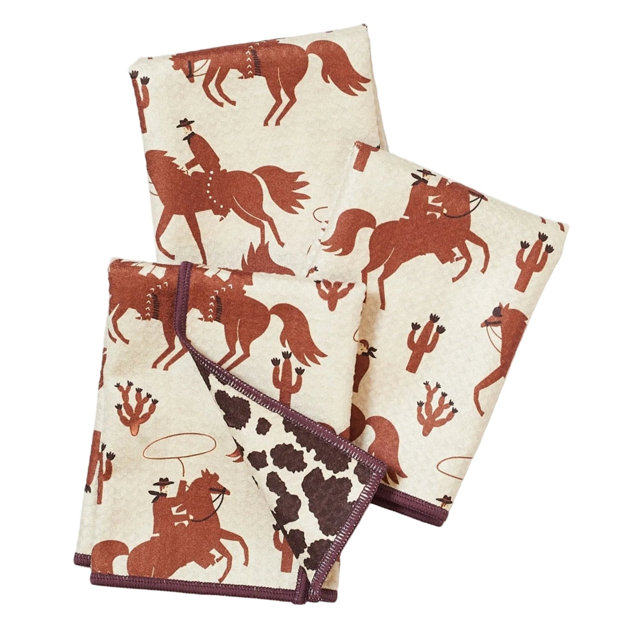 Mighty Mini Towel (Set of 3) Reversible - Signature Collection Rodeo - Once Again Home Co.