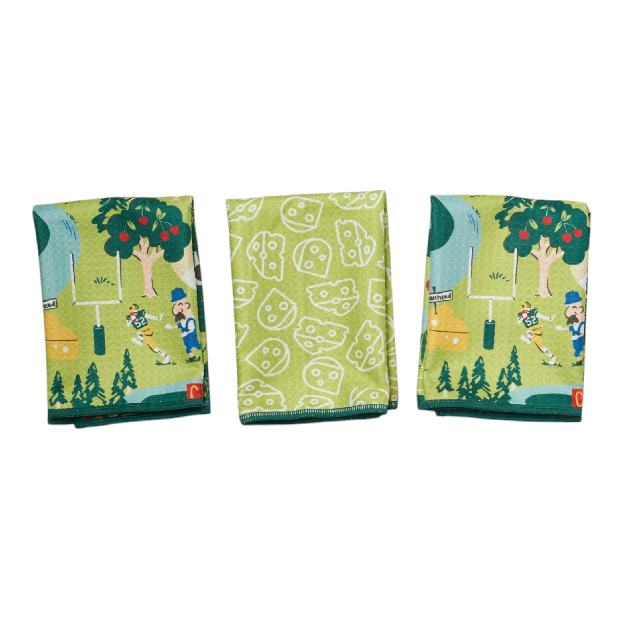 Mighty Mini Towel (Set of 3) Reversible - Signature Collection Wisconsin - Once Again Home Co.