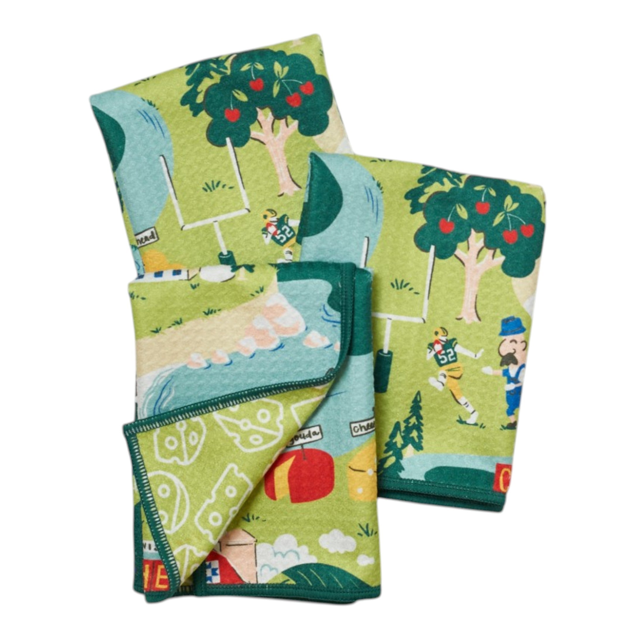 Mighty Mini Towel (Set of 3) Reversible - Signature Collection Wisconsin - Once Again Home Co.