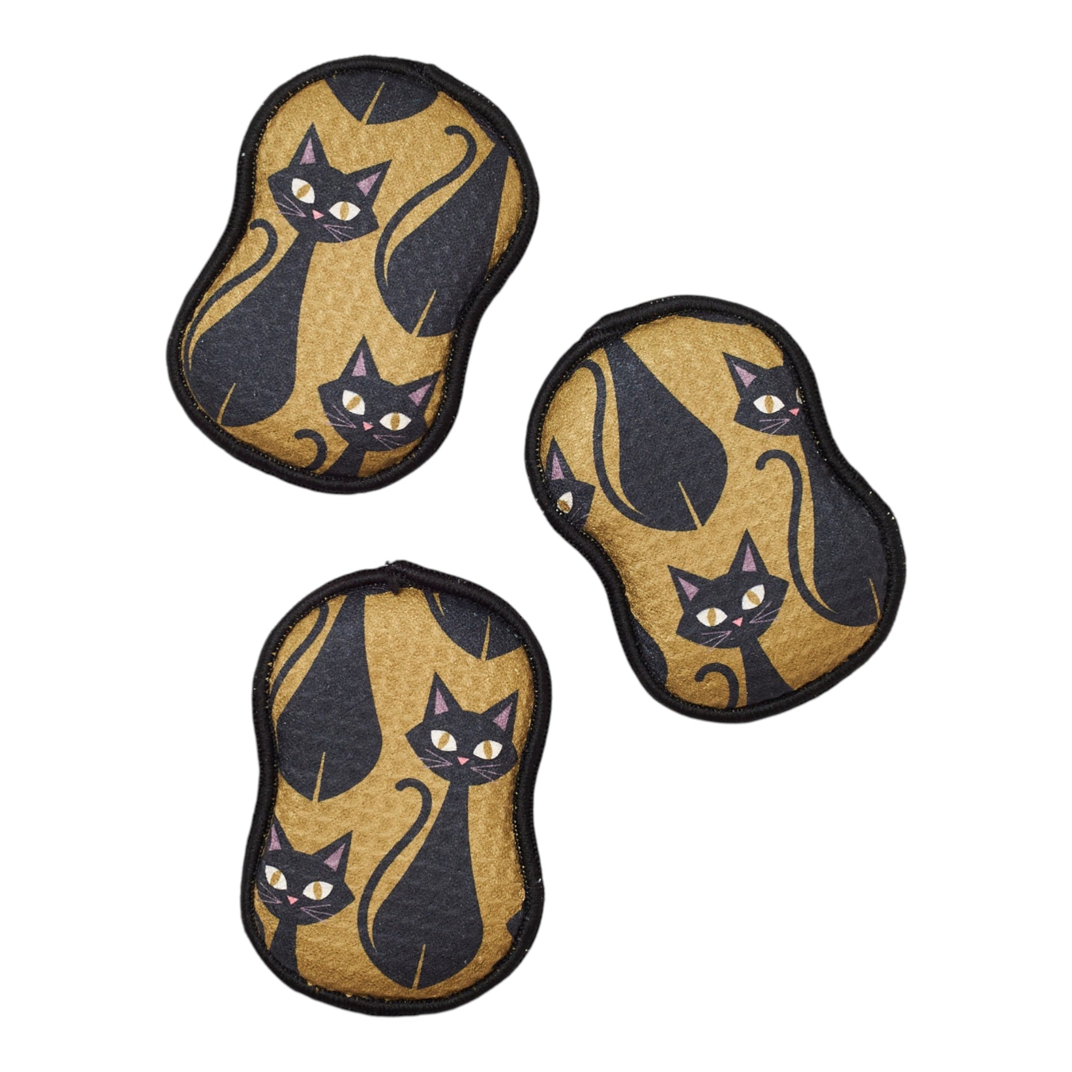 RE:usable Sponges (Set of 3) - Heather Jacobs Black Cat - Once Again Home Co.