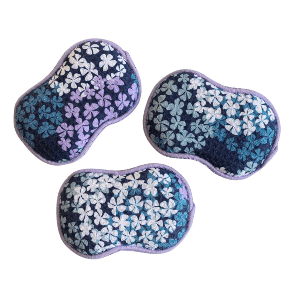 RE:usable Sponges (Set of 3) - Hydrangea - Once Again Home Co.