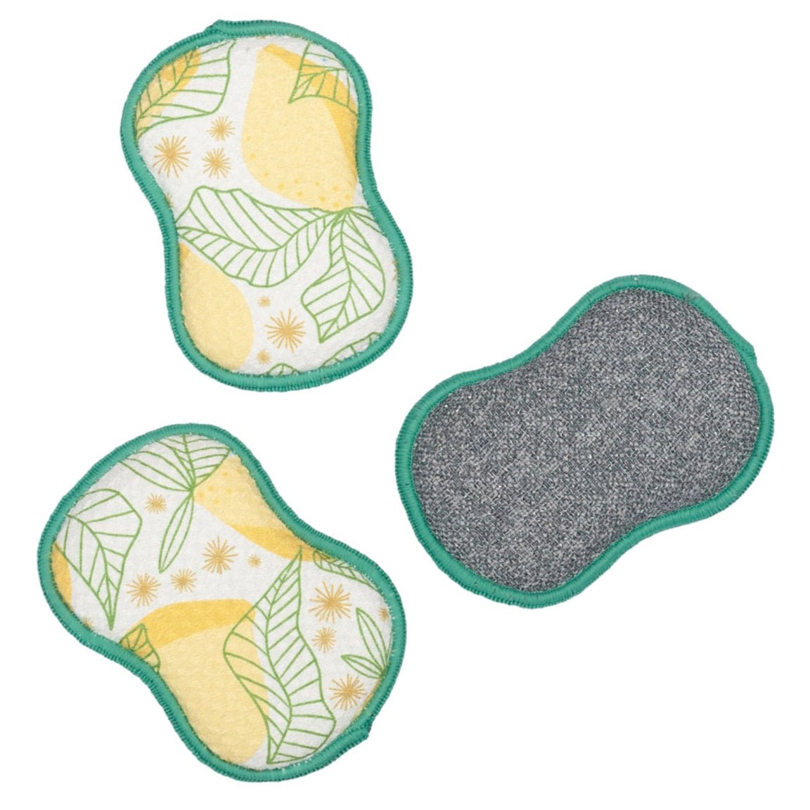 RE:usable Sponges (Set of 3) - Rebecca Jane Woolbright Lemon Sparkle - Once Again Home Co.