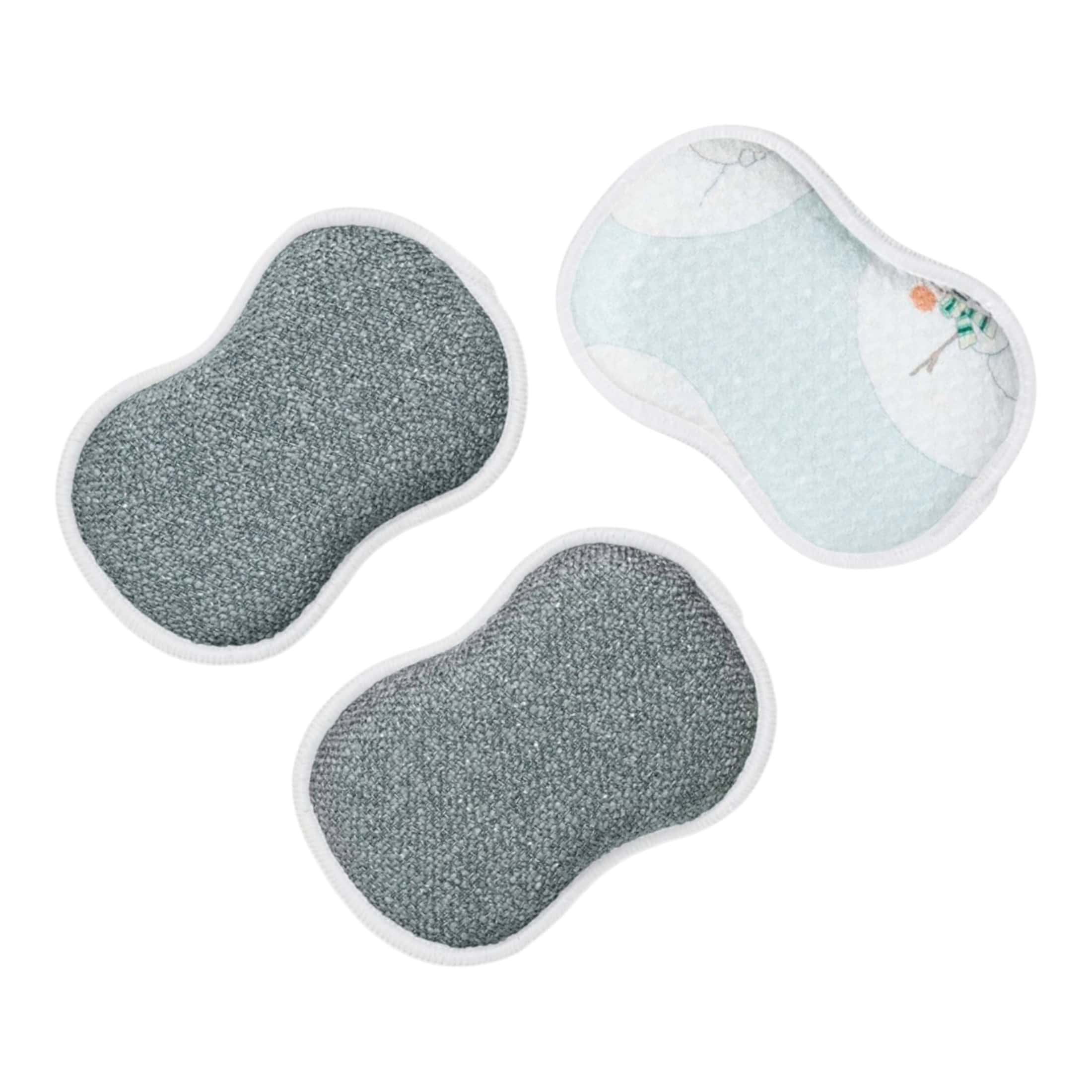RE:usable Sponges (Set of 3) - Sara Fitz Happy Snowman - Once Again Home Co.