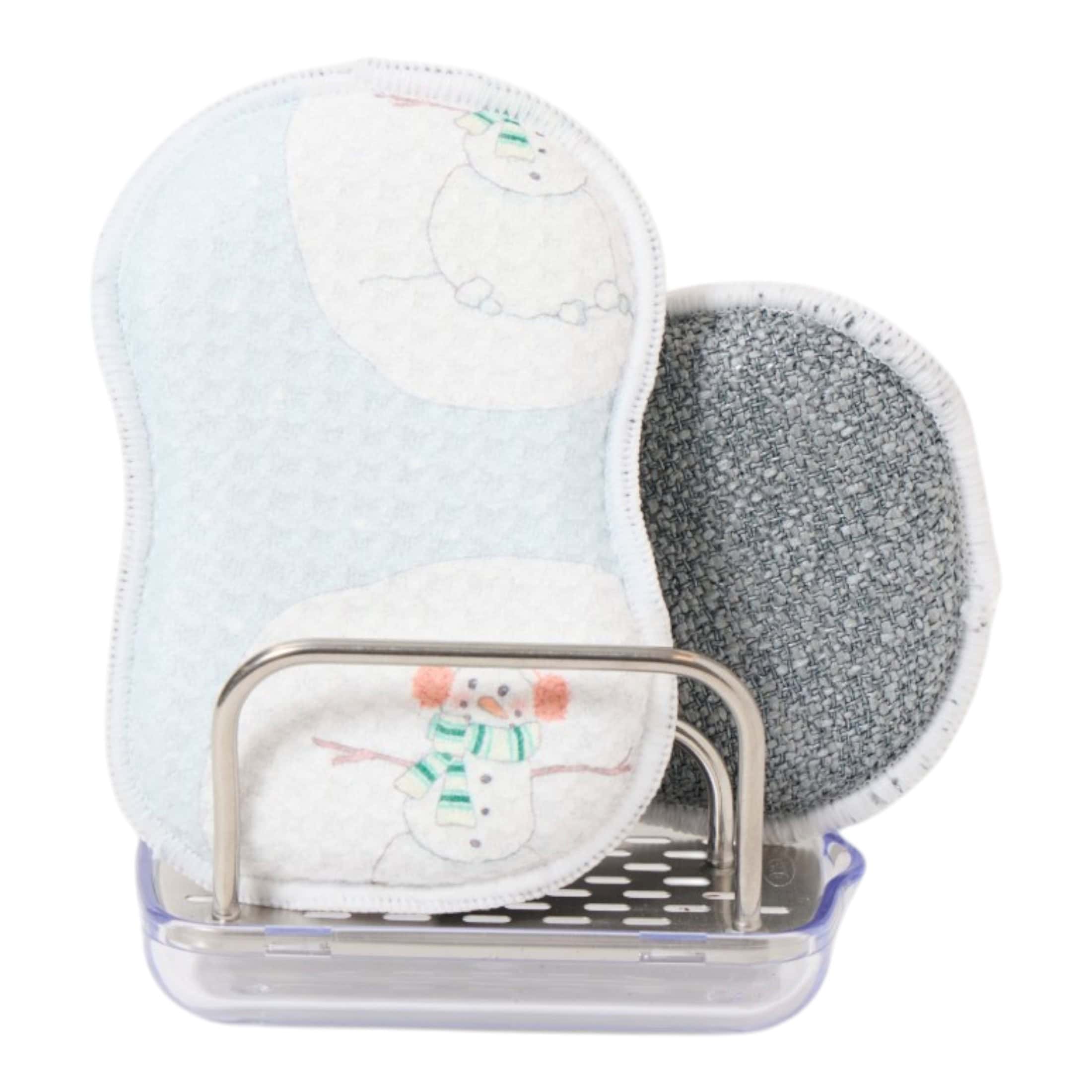 RE:usable Sponges (Set of 3) - Sara Fitz Happy Snowman - Once Again Home Co.