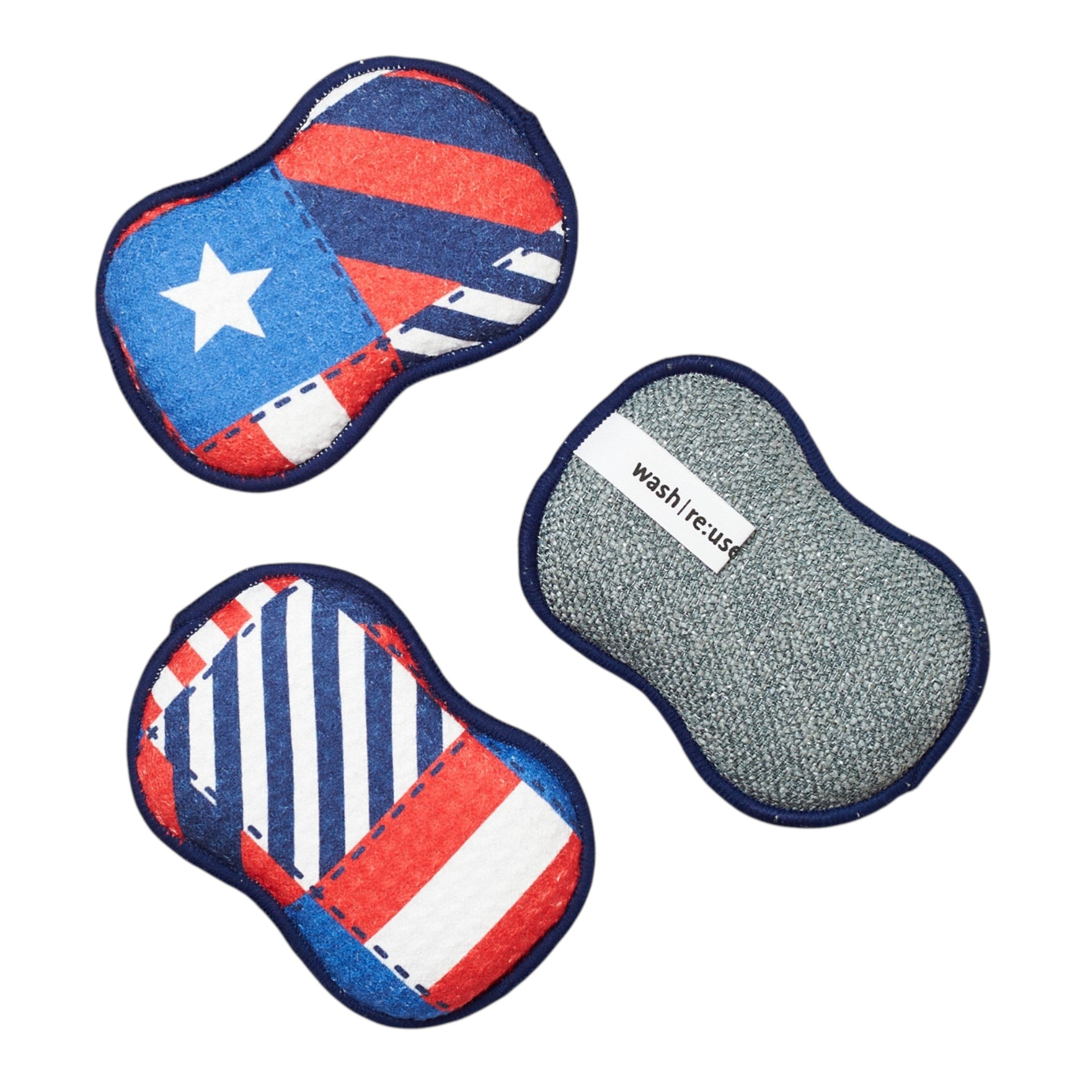 RE:usable Sponges (Set of 3) - Signature Collection Flag Quilt - Once Again Home Co.