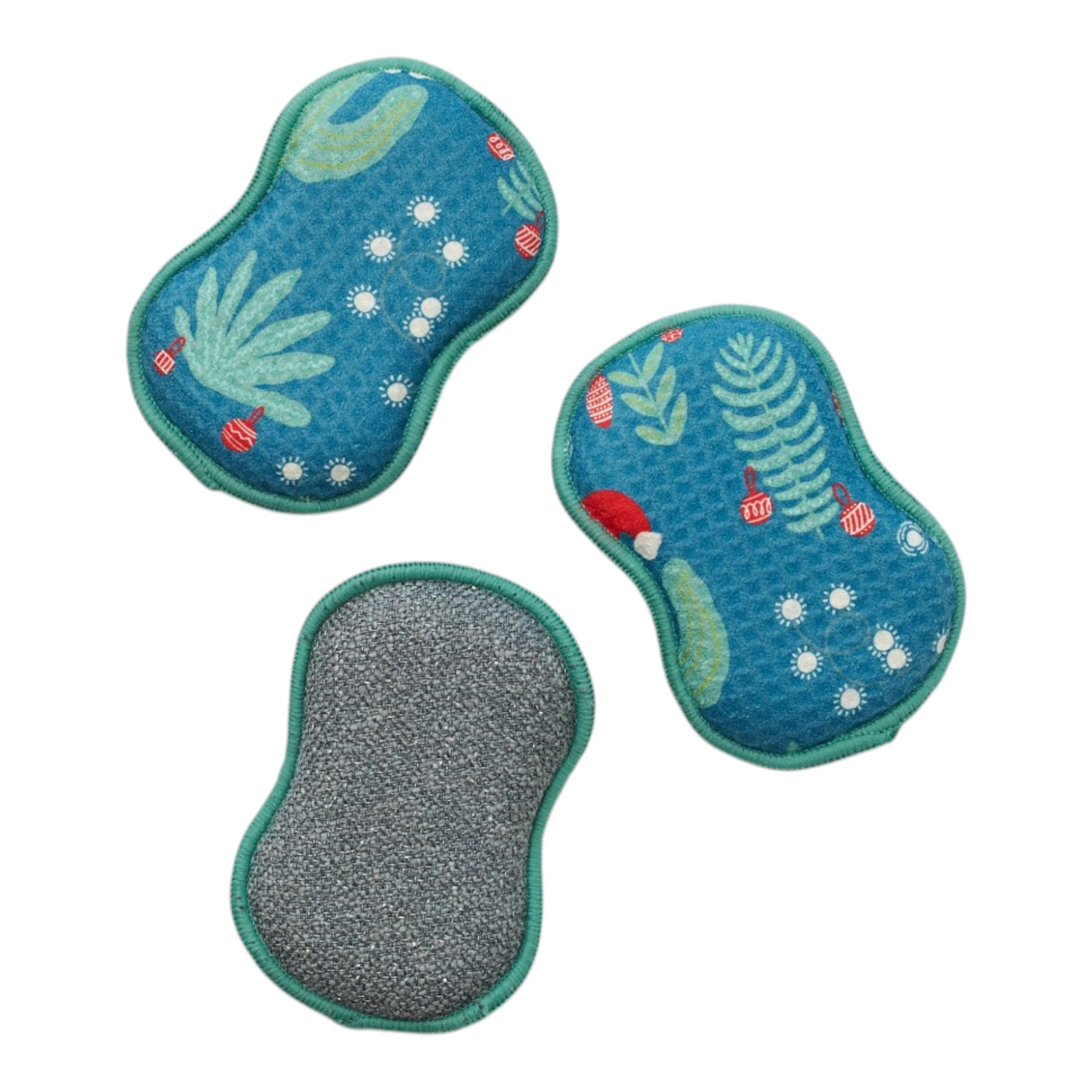 RE:usable Sponges (Set of 3) - Signature Santa Cactus - Once Again Home Co.