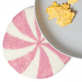 Wool Trivet - Candy Cane in Pink - Once Again Home Co.