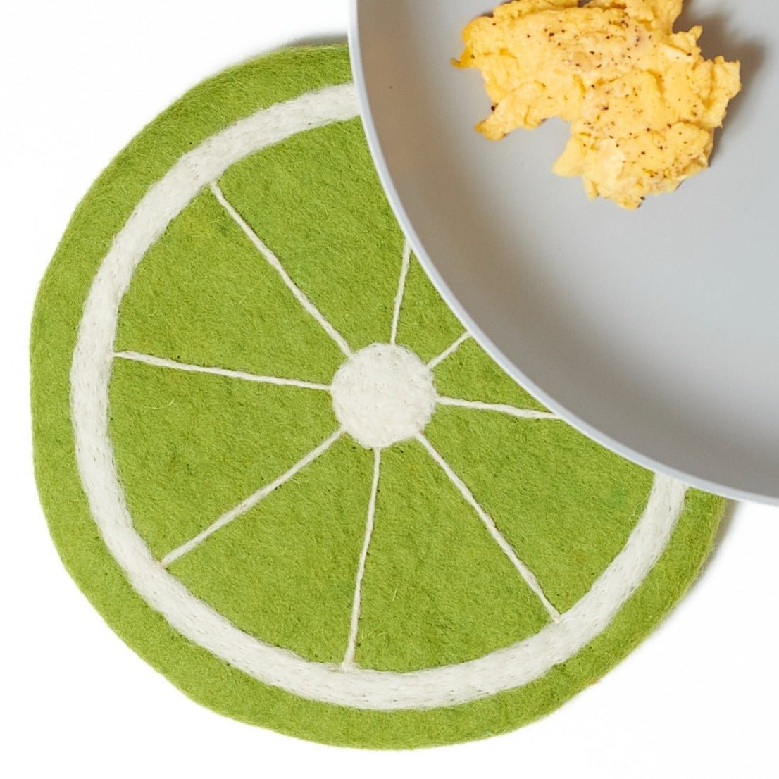 Wool Trivet - Lime - Once Again Home Co.
