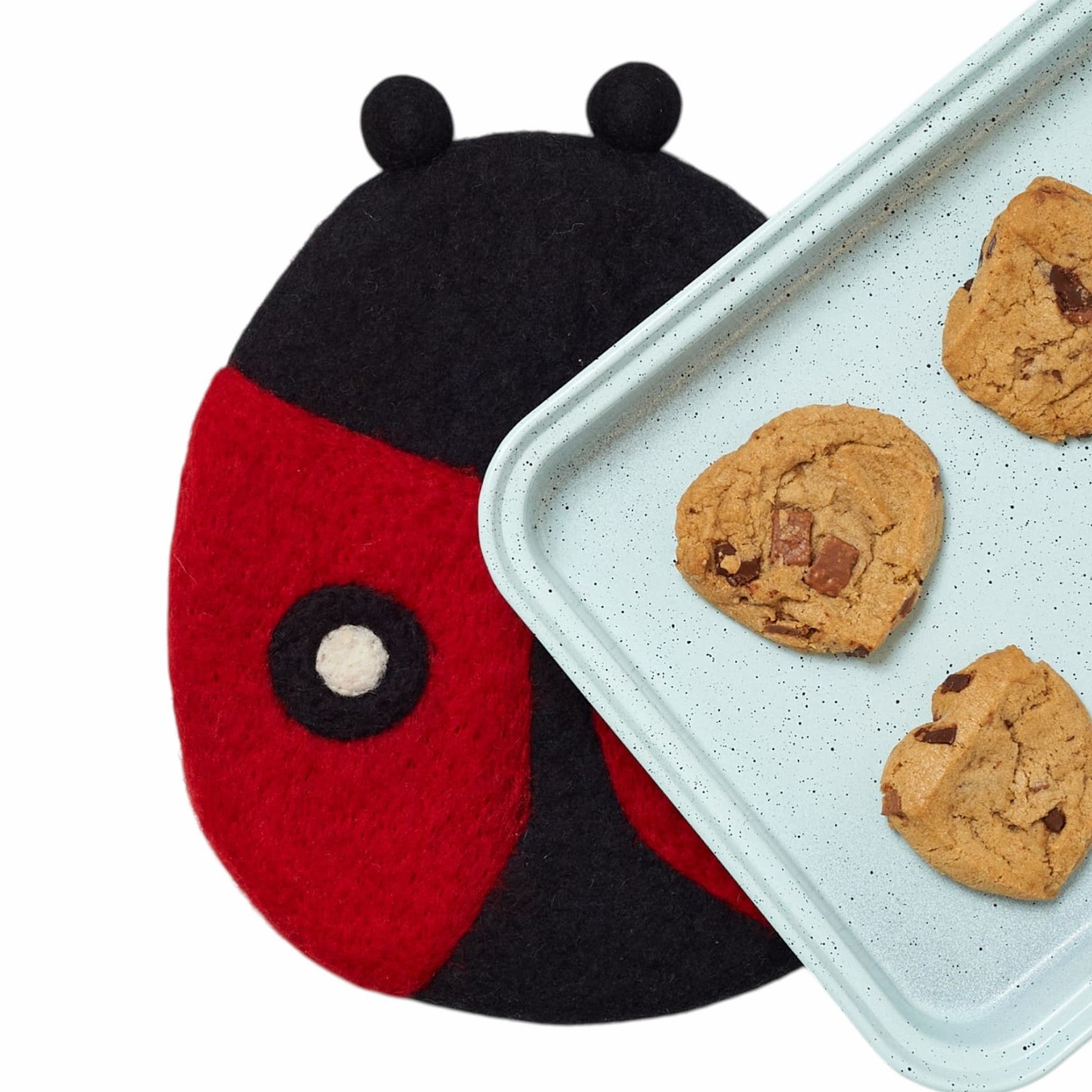 Wool Trivet - Mary Engelbreit Ladybug - Once Again Home Co.